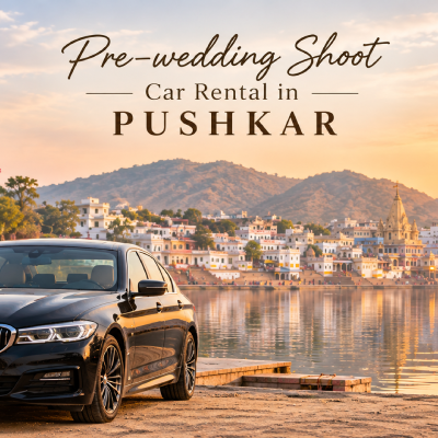 wedding shoot car rental in Pushkar