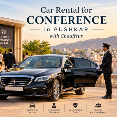 Car rental for conference in Pushkar with chauffeur